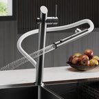 Torneira de Cozinha Gourmet Monocomando Extensível Flexível com 2 Jatos - Savelli