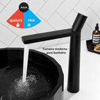 Torneira para Banheiro Misturador Monocomando Bica Alta Design Slim - Savelli