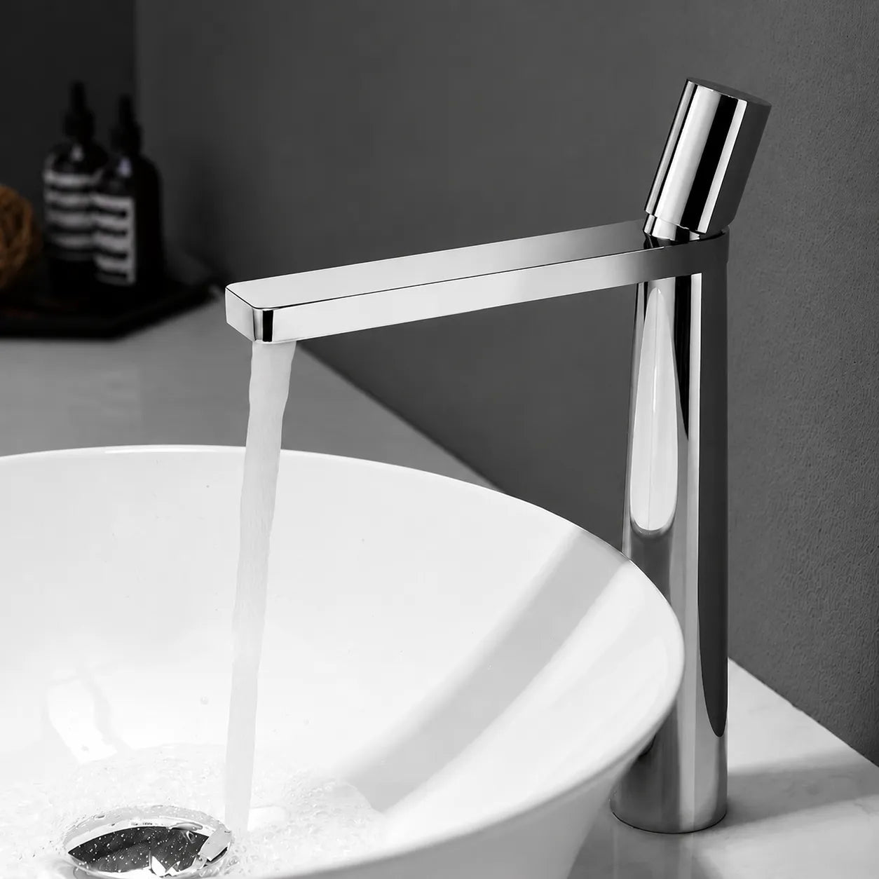 Torneira para Banheiro Misturador Monocomando Bica Alta Design Slim - Savelli