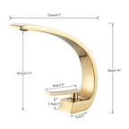 Torneira de Lavabo Misturador Monocomando Silhueta Curva Contemporânea - Savelli
