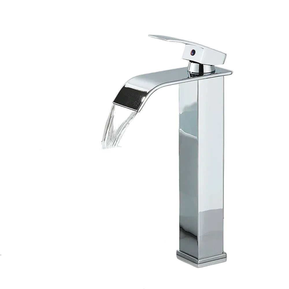 Torneira para Banheiro Misturador Monocomando Cascata Bica Alta para Cuba de Apoio - Savelli
