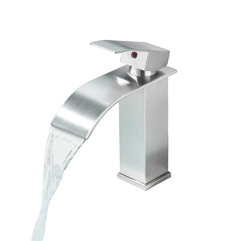 Torneira para Banheiro Misturador Monocomando Cascata Bica Baixa para Cuba de Embutir - Savelli