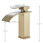 Torneira para Banheiro Misturador Monocomando Cascata Bica Baixa para Cuba de Embutir - Savelli