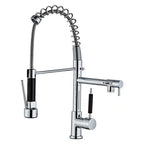 Torneira de Cozinha Gourmet Monocomando com Mola Extensível e Bica Dupla - Savelli