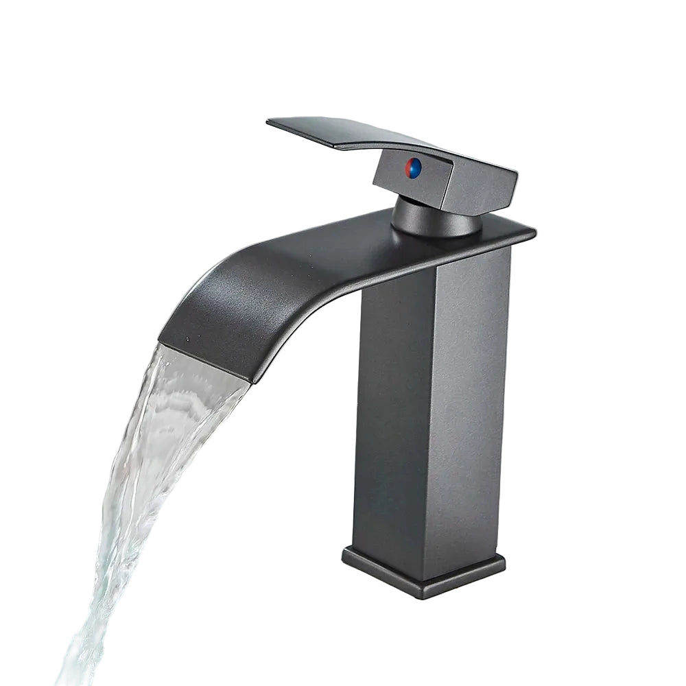 Torneira para Banheiro Misturador Monocomando Cascata Bica Baixa para Cuba de Embutir - Savelli