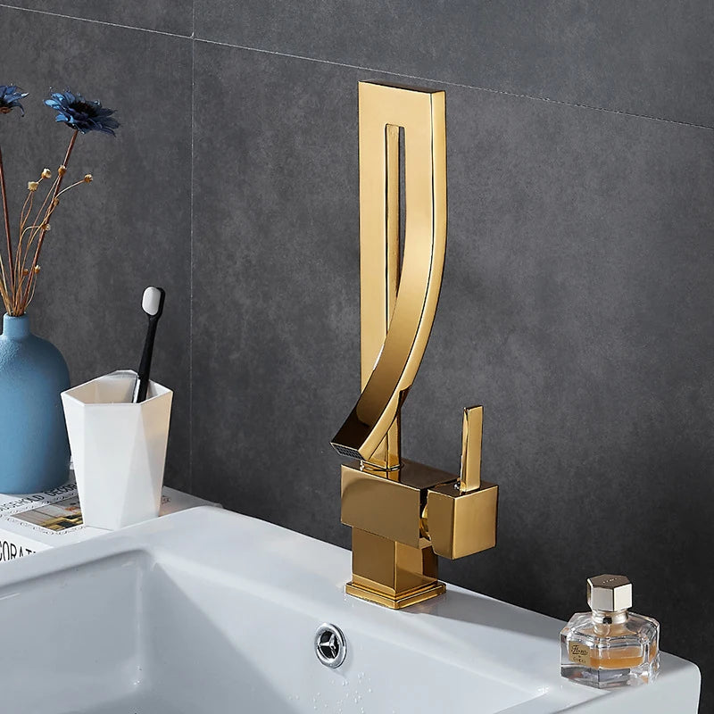 Torneira de Lavabo Cascata Misturador Design Contemporâneo - Savelli