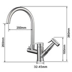 Torneira para Cozinha Misturador Bica Alta com Ducha Extensível Pressurizada em Aço Inox - Savelli