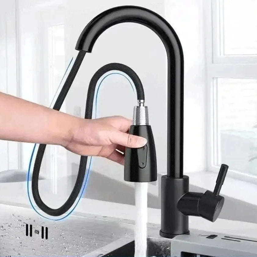 Torneira de Cozinha Gourmet Monocomando Extensível Aço Inox - Savelli