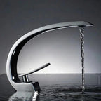 Torneira de Lavabo Misturador Monocomando Silhueta Curva Contemporânea - Savelli