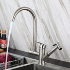 Torneira para Cozinha Misturador Bica Alta com Ducha Extensível Pressurizada em Aço Inox - Savelli