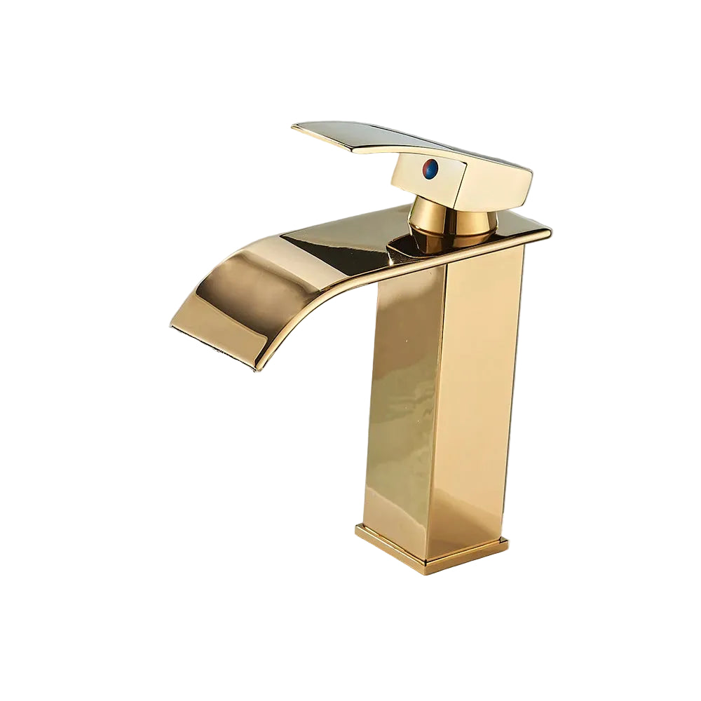 Torneira para Banheiro Misturador Monocomando Cascata Bica Baixa para Cuba de Embutir - Savelli