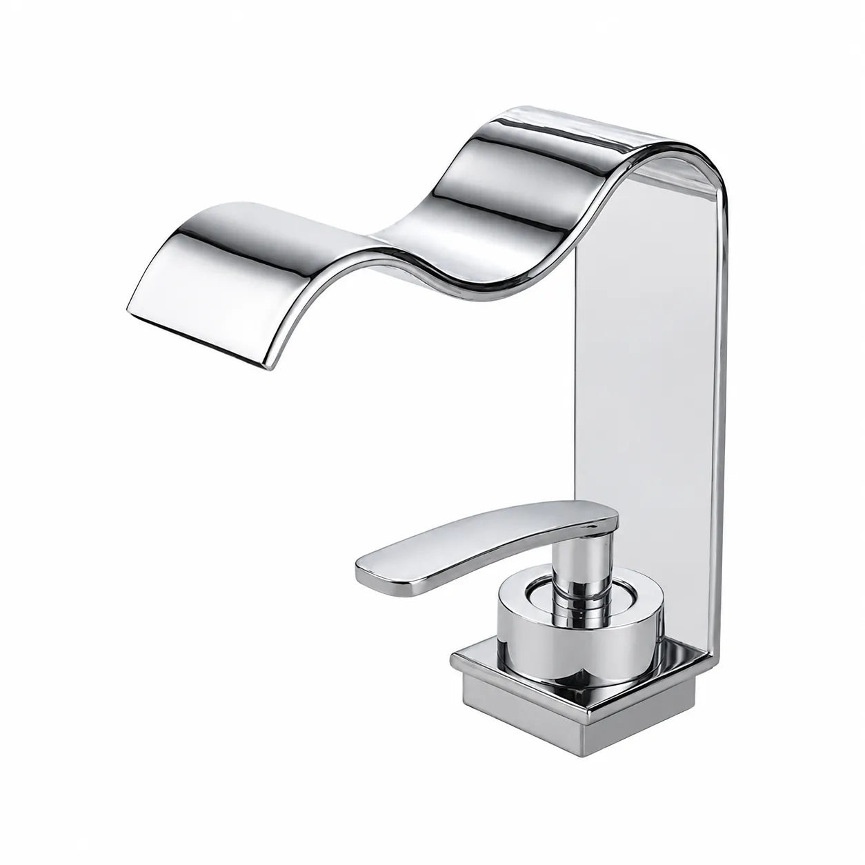 Torneira para Banheiro Misturador Monocomando Cascata Curva - Savelli